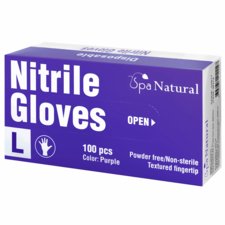 Disposable Nitrile Gloves SPA NATURAL Purple L 100pcs